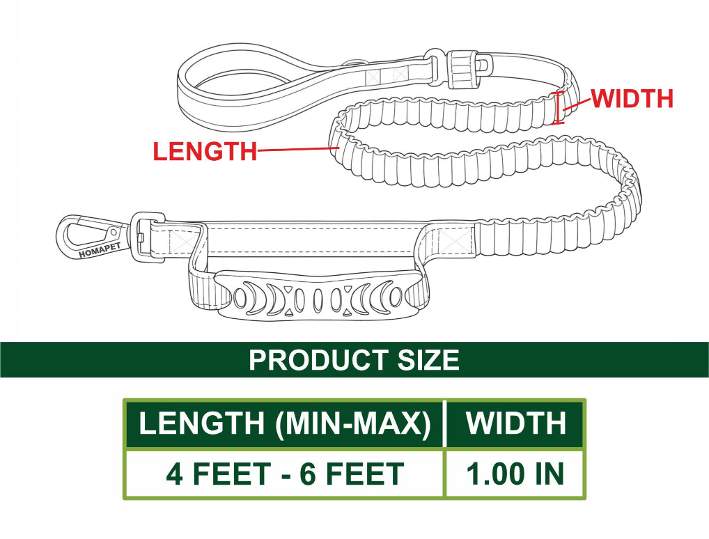 Copper Brown Polyester Full Bungee Dog Leash