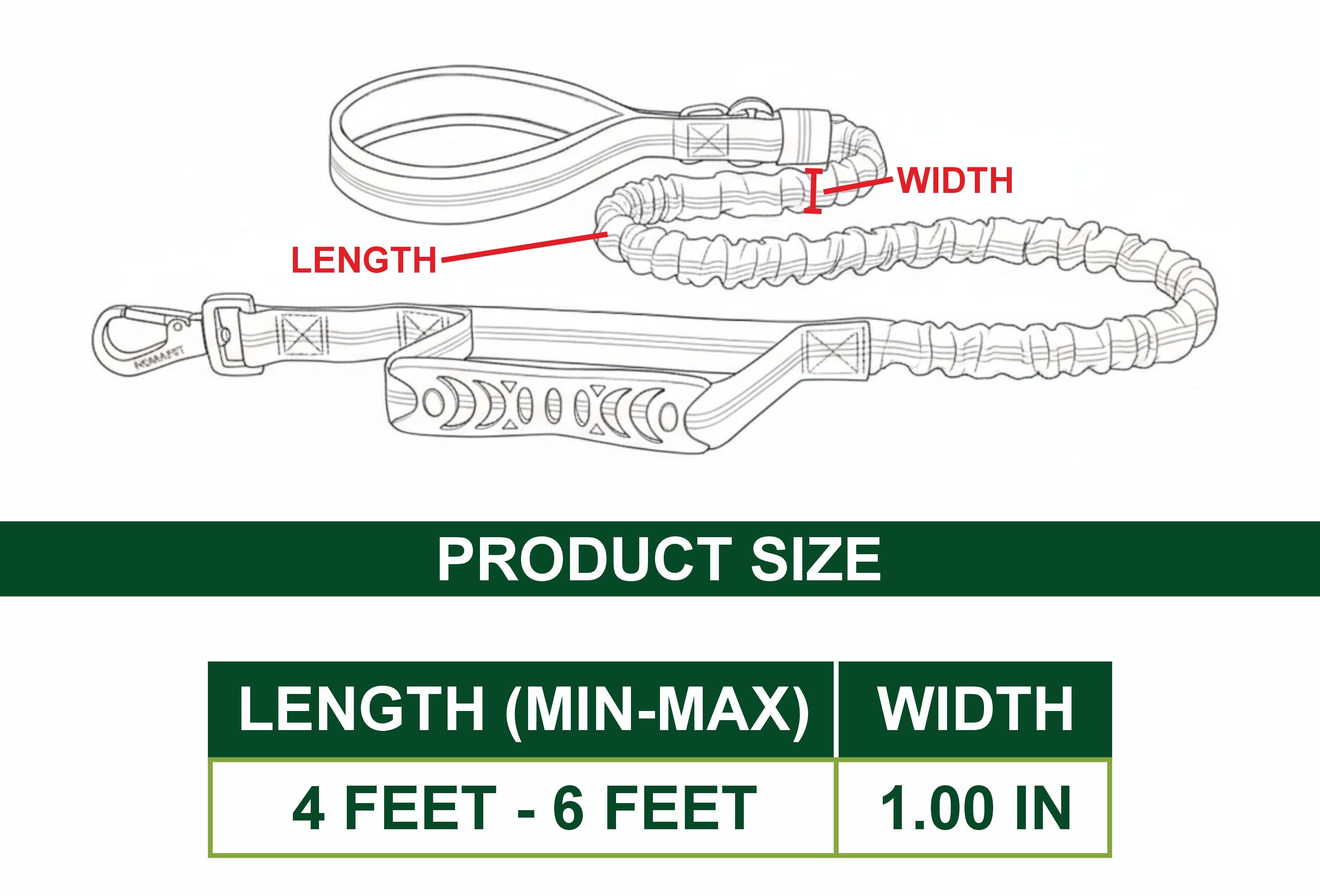 Violet Nylon Full Bungee Dog Leash