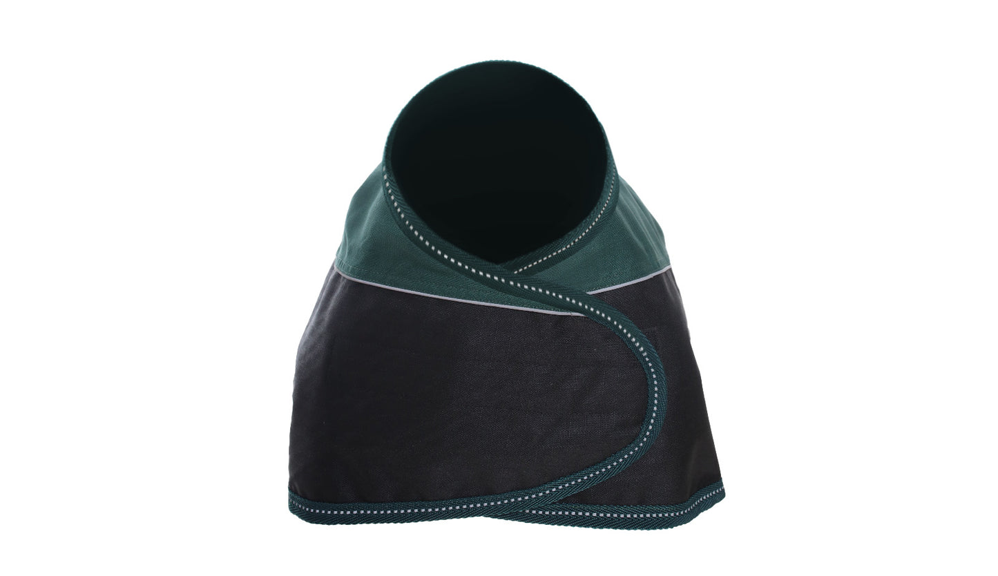 Green Black Alps Dog Coat with 100 GSM Padding - Flat