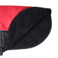 Red Black Alps Dog Coat with 100 GSM Padding - Flat