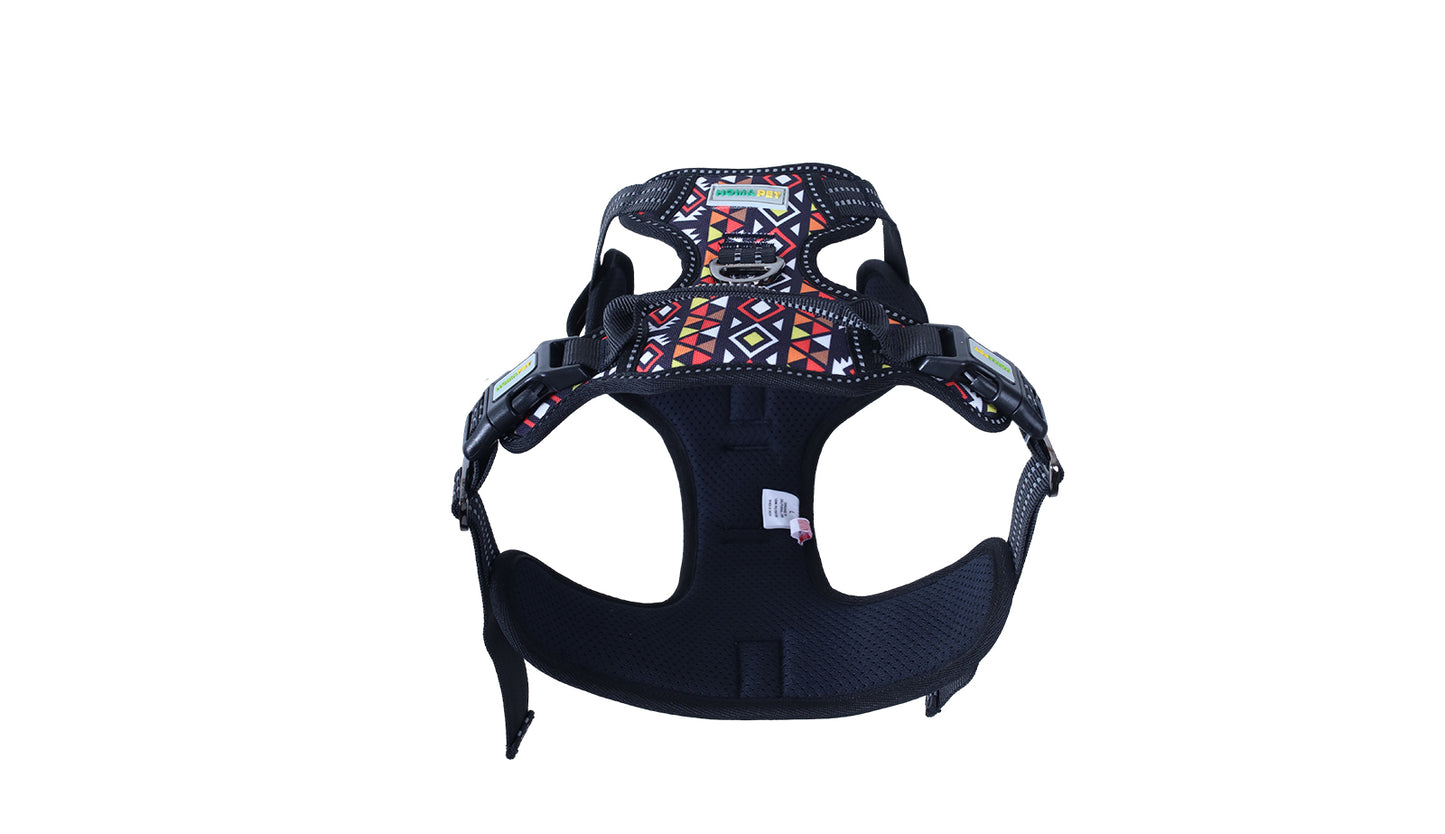 Aztec No Pull Dog Harness Printed