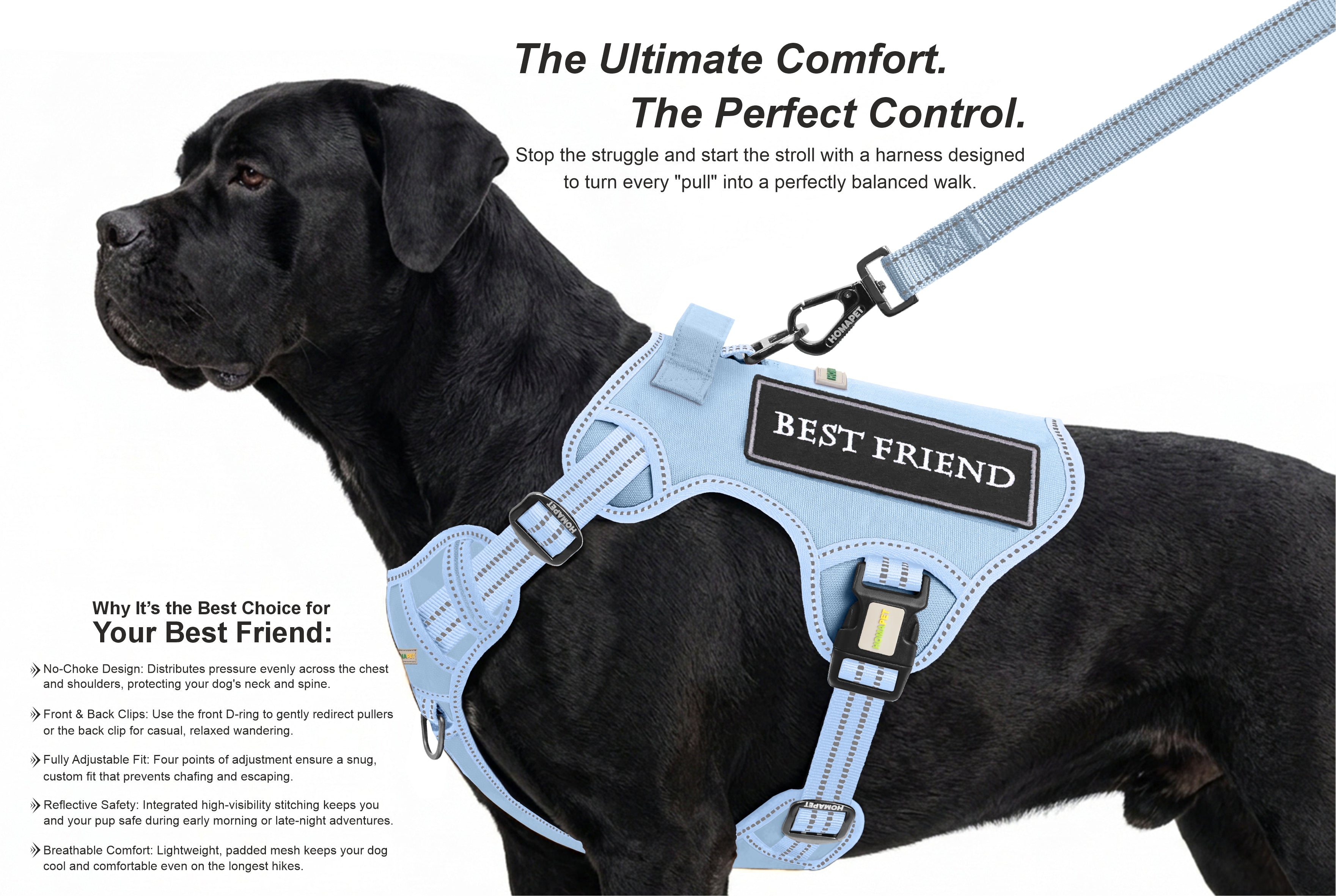 Baby Lavender Tactical Dog Harness