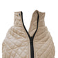 Beige Dog Quilted Jacket - Flat