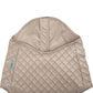 Beige Dog Quilted Jacket - Flat