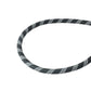 Black - Grey Braided Polyester Reflective Dog Rope