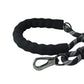 Black - Grey Braided Polyester Reflective Dog Rope