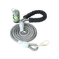 Black - Light Grey Serpentine Polyester Non Reflective Dog Rope