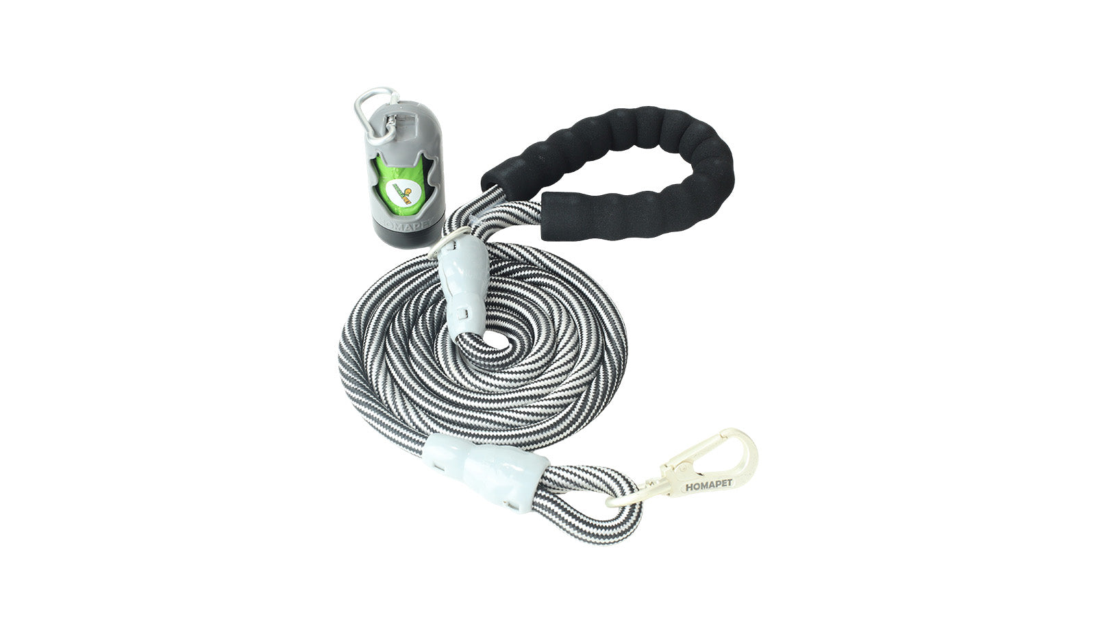 Pink Black Serpentine Polyester Non Reflective Dog Rope