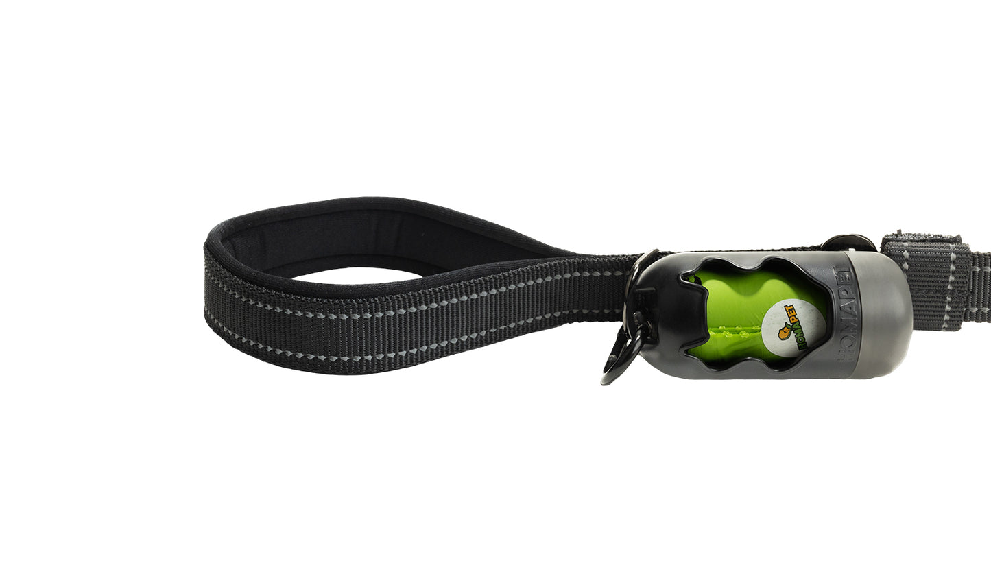 Black Polyester Full Bungee Dog Leash