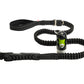 Black Polyester Full Bungee Dog Leash