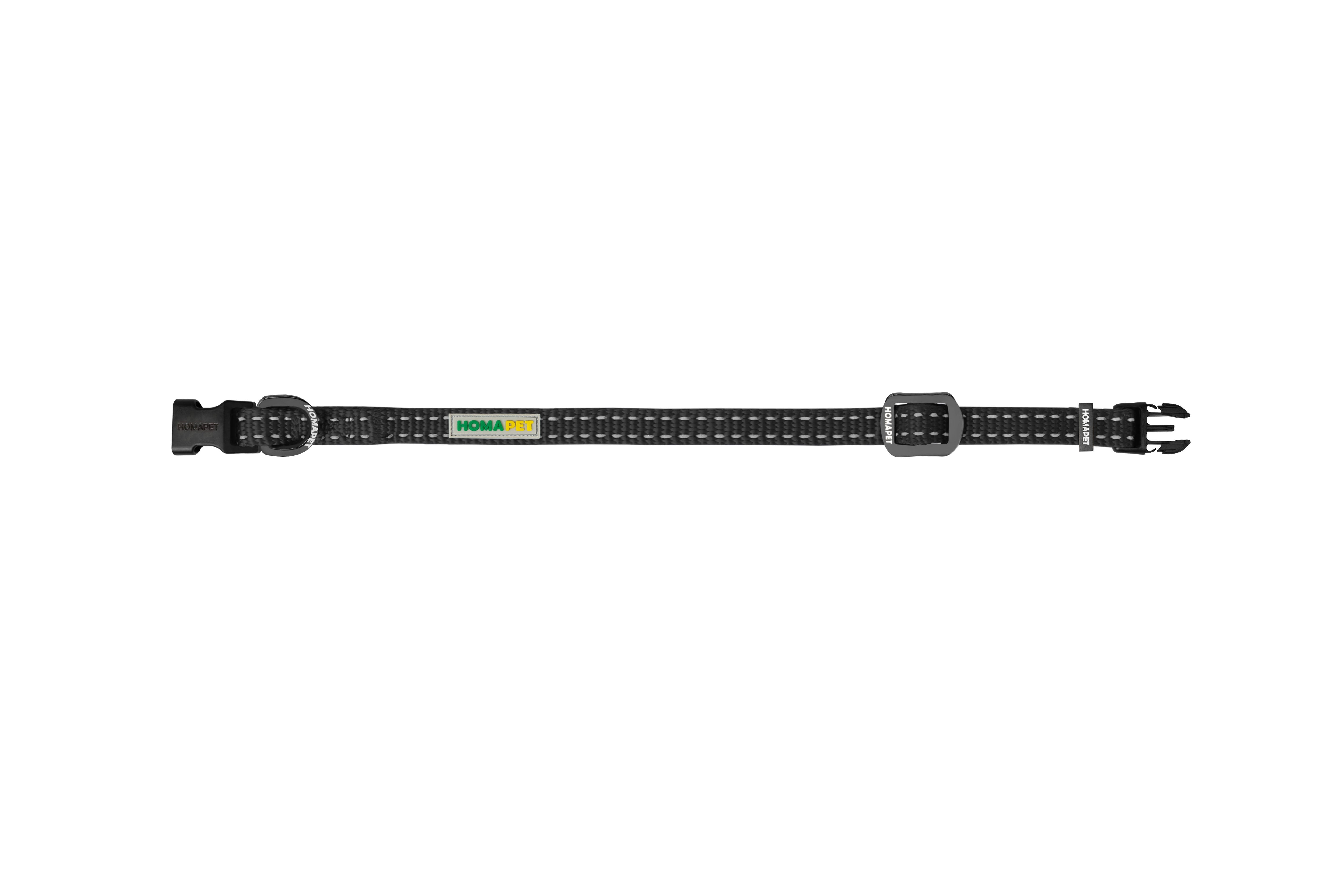 Black Nylon Dog Collar XS