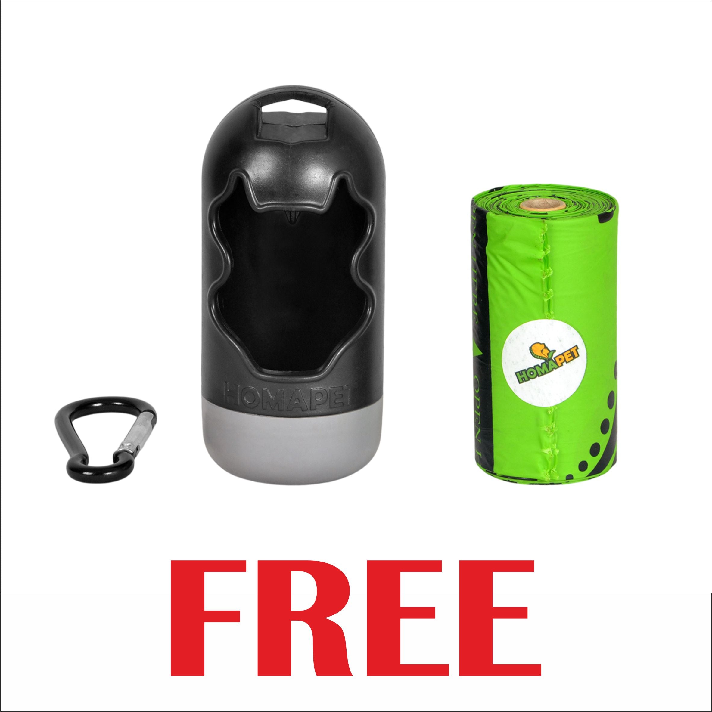 Black Polyester Full Bungee Dog Leash