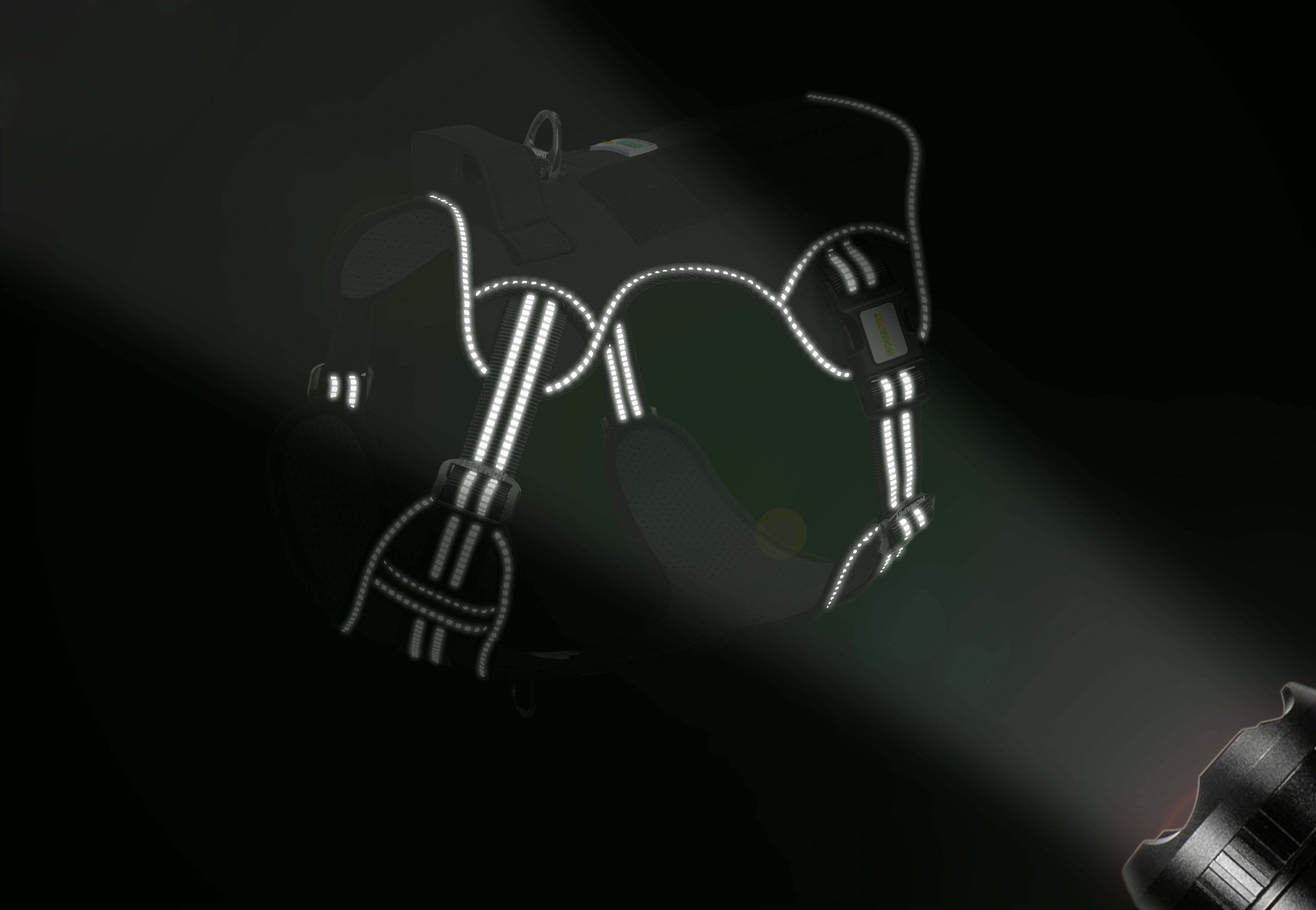 Black Tactical Dog Harness