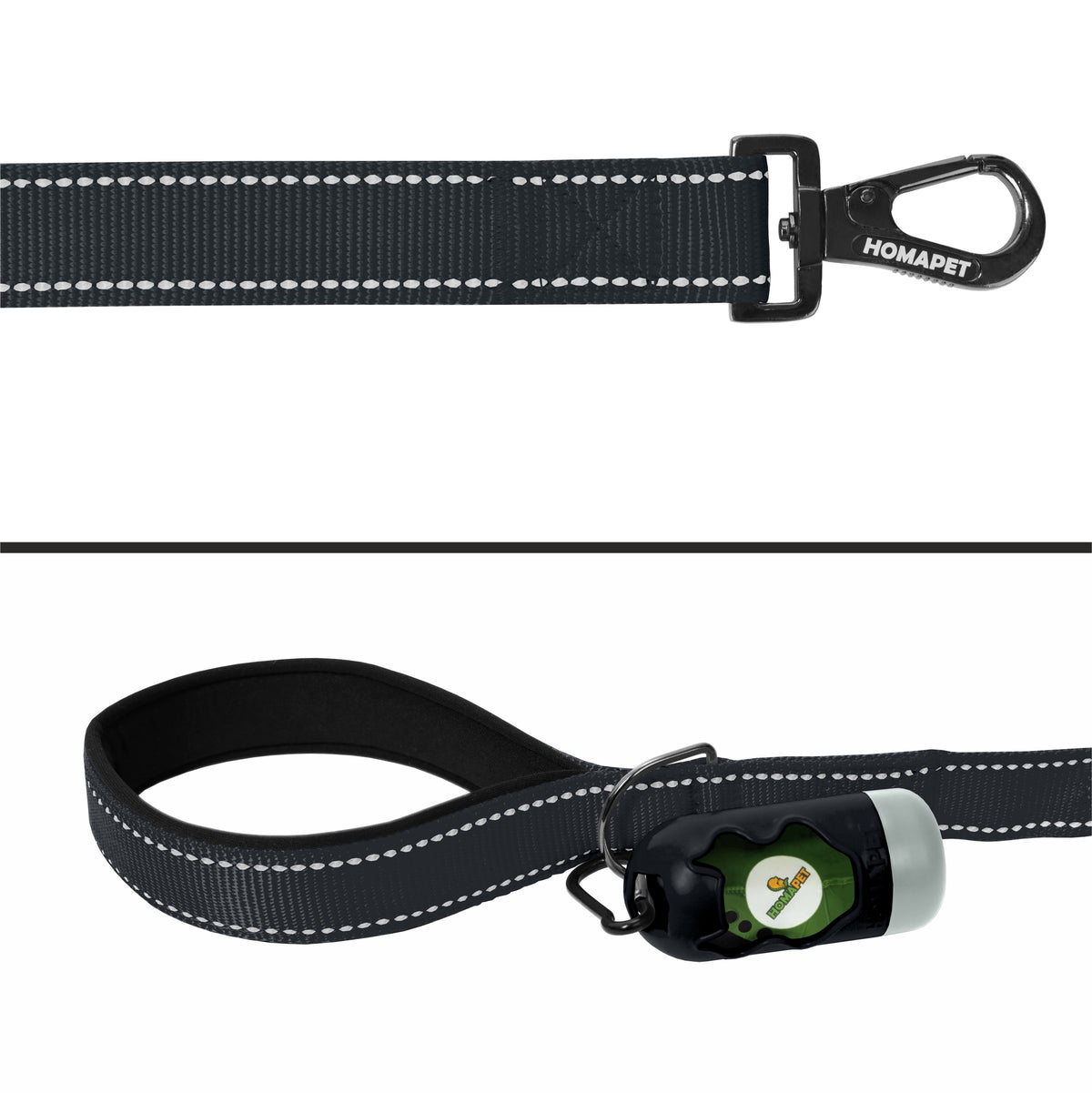 Black Nylon Dog Leash