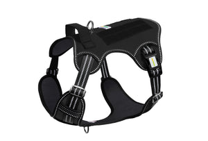 Black Tactical Dog Harness