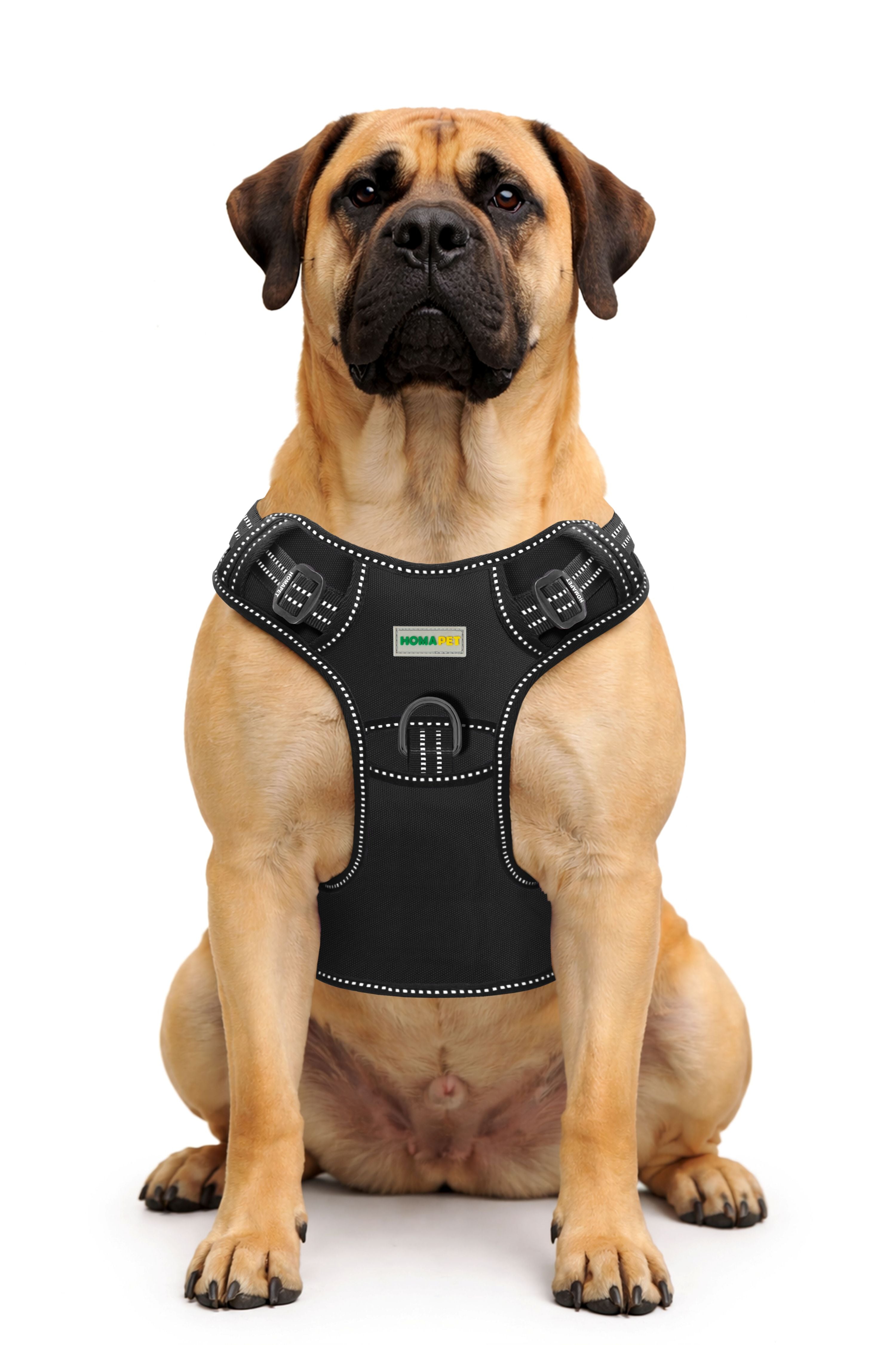 Black Tactical Dog Harness