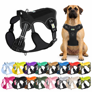 Black Tactical Dog Harness