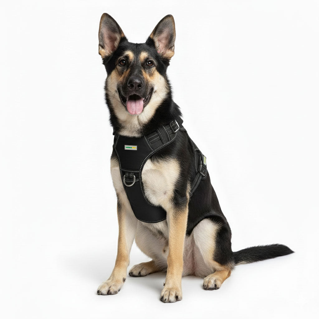 Black Tactical Dog Harness
