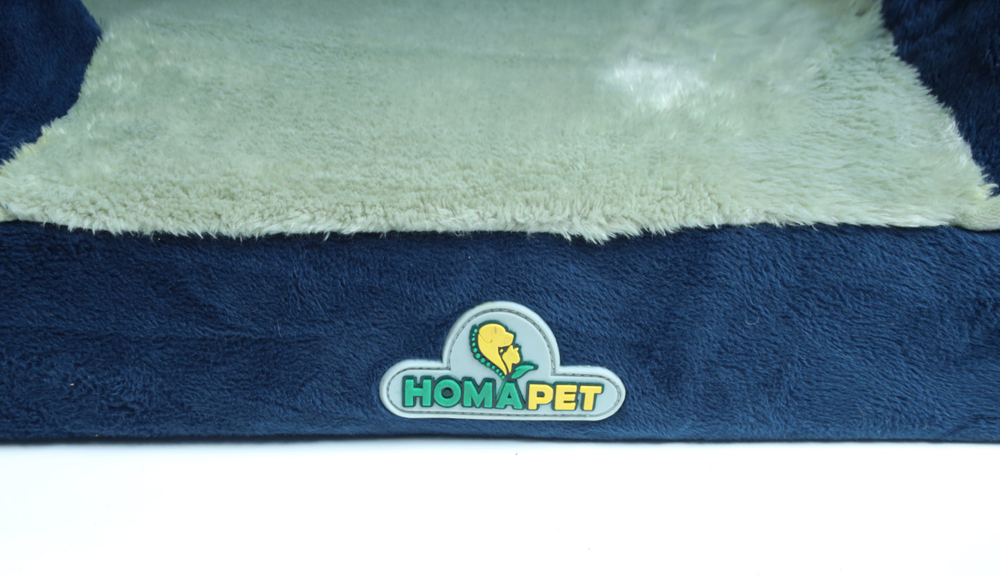 Blue Pista C Shape Dog Bed