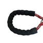 Burgundy Black - Grey Braided Polyester Reflective Dog Rope