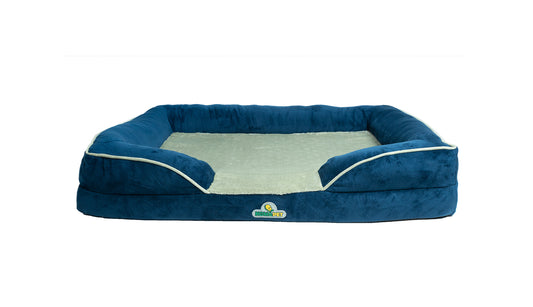 Blue Pista C Shape Dog Bed