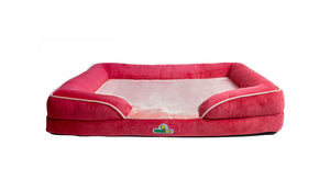 Red Lilac Shape Dog Bed