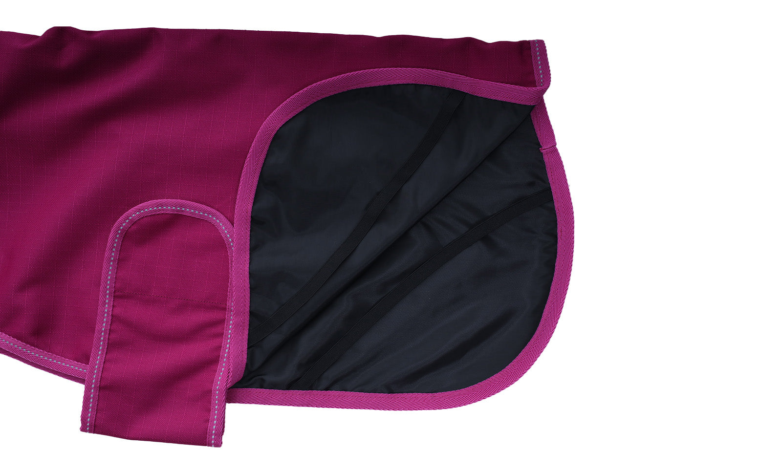 Sodalite Blue Coastal Dog Coat with Polyester Lining