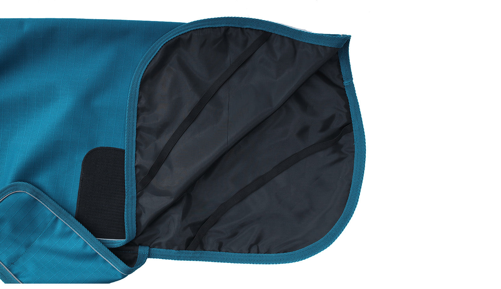 Sodalite Blue Coastal Dog Coat with Polyester Lining