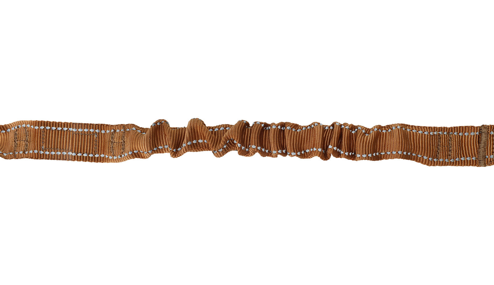 Copper Brown Nylon Adjustable Bungee Dog Leash