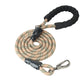 Copper Brown - Olive Green Braided Polyester Reflective Dog Rope