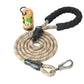 Copper Brown - Olive Green Braided Polyester Reflective Dog Rope