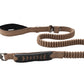 Copper Brown Polyester Full Bungee Dog Leash