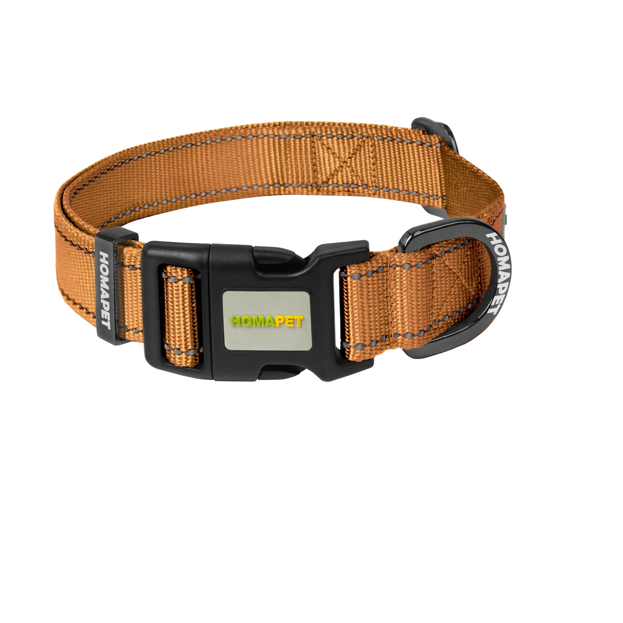 Copper Brown Nylon Dog Collar