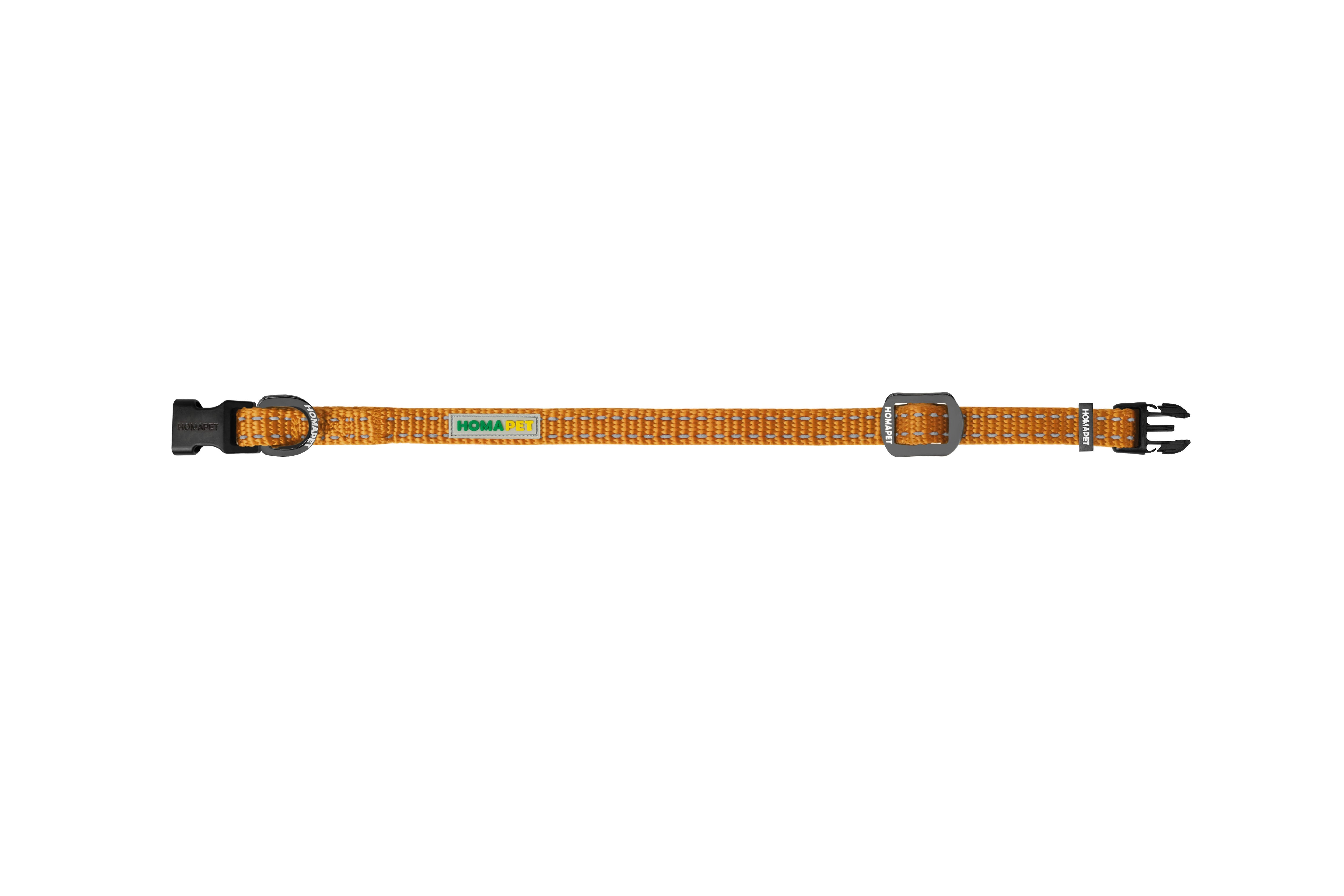 Copper Brown Nylon Dog Collar XS