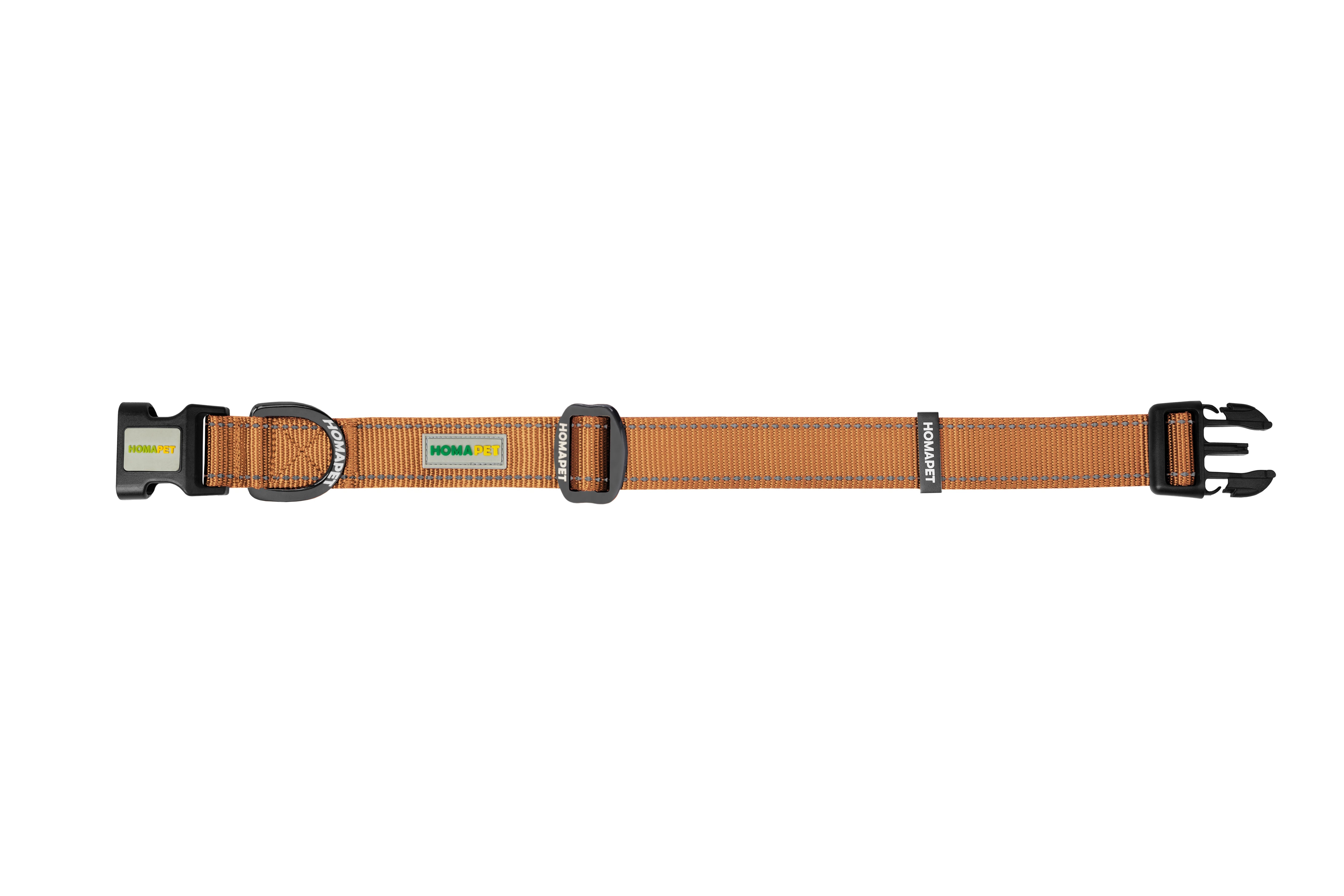 Copper Brown Nylon Dog Collar