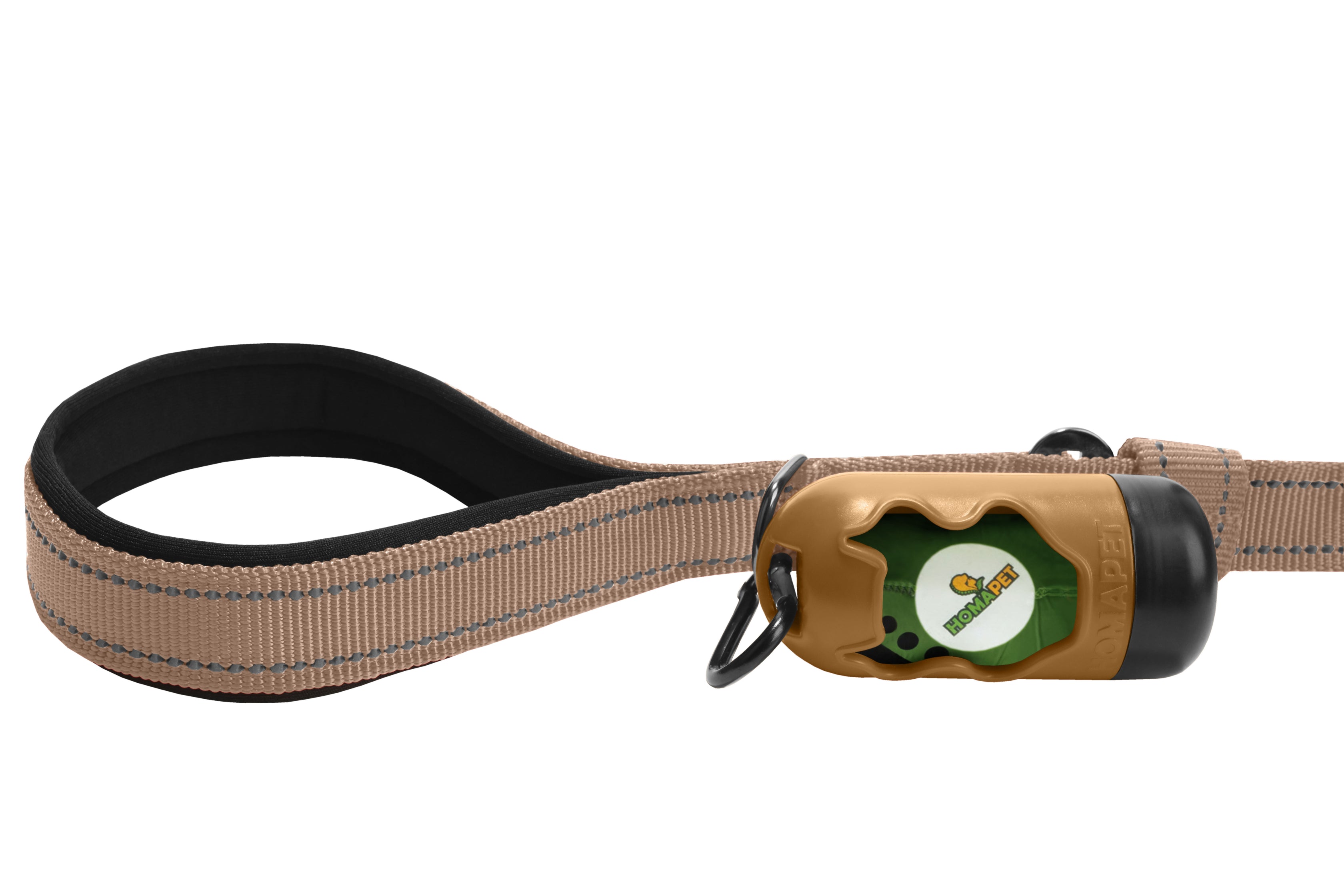 Copper Brown Polyester Full Bungee Dog Leash