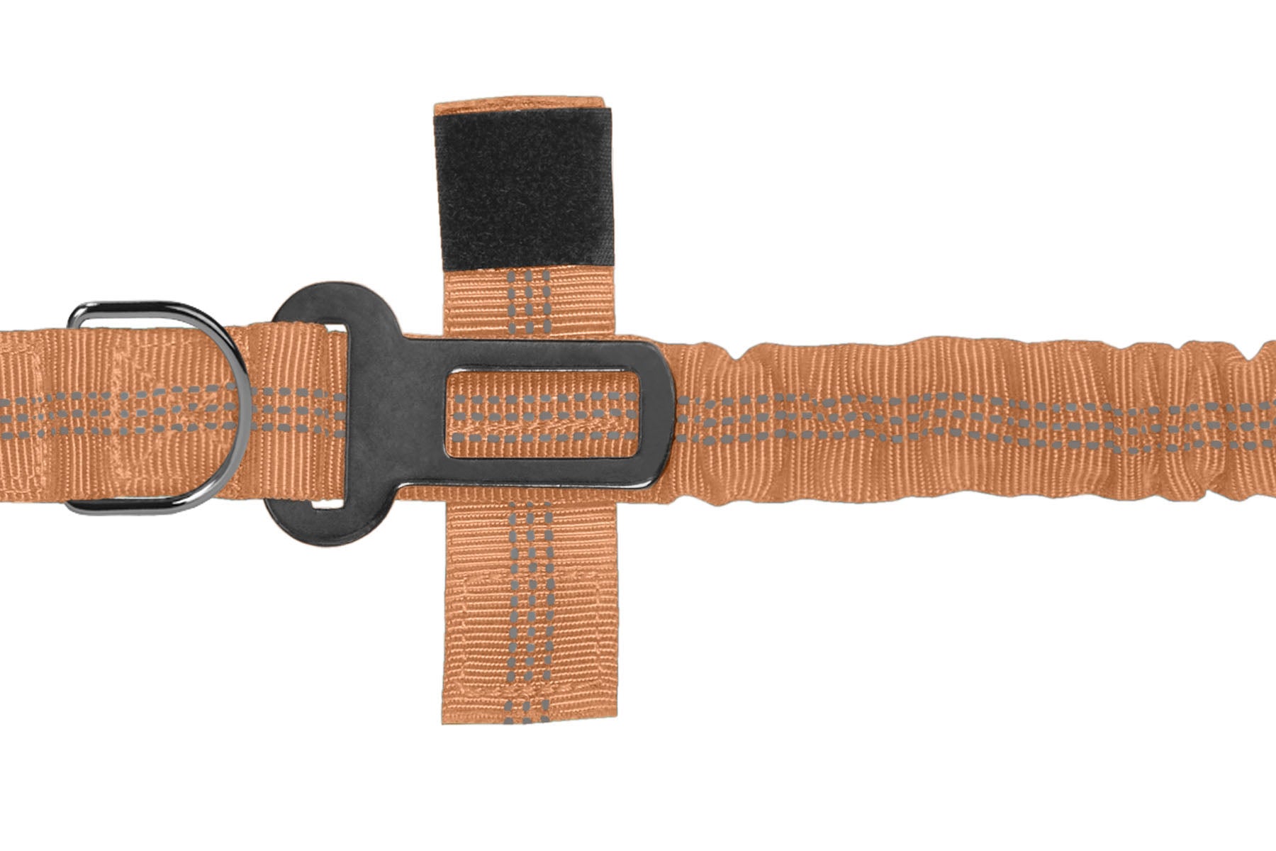Copper Brown Nylon Full Bungee Dog Leash