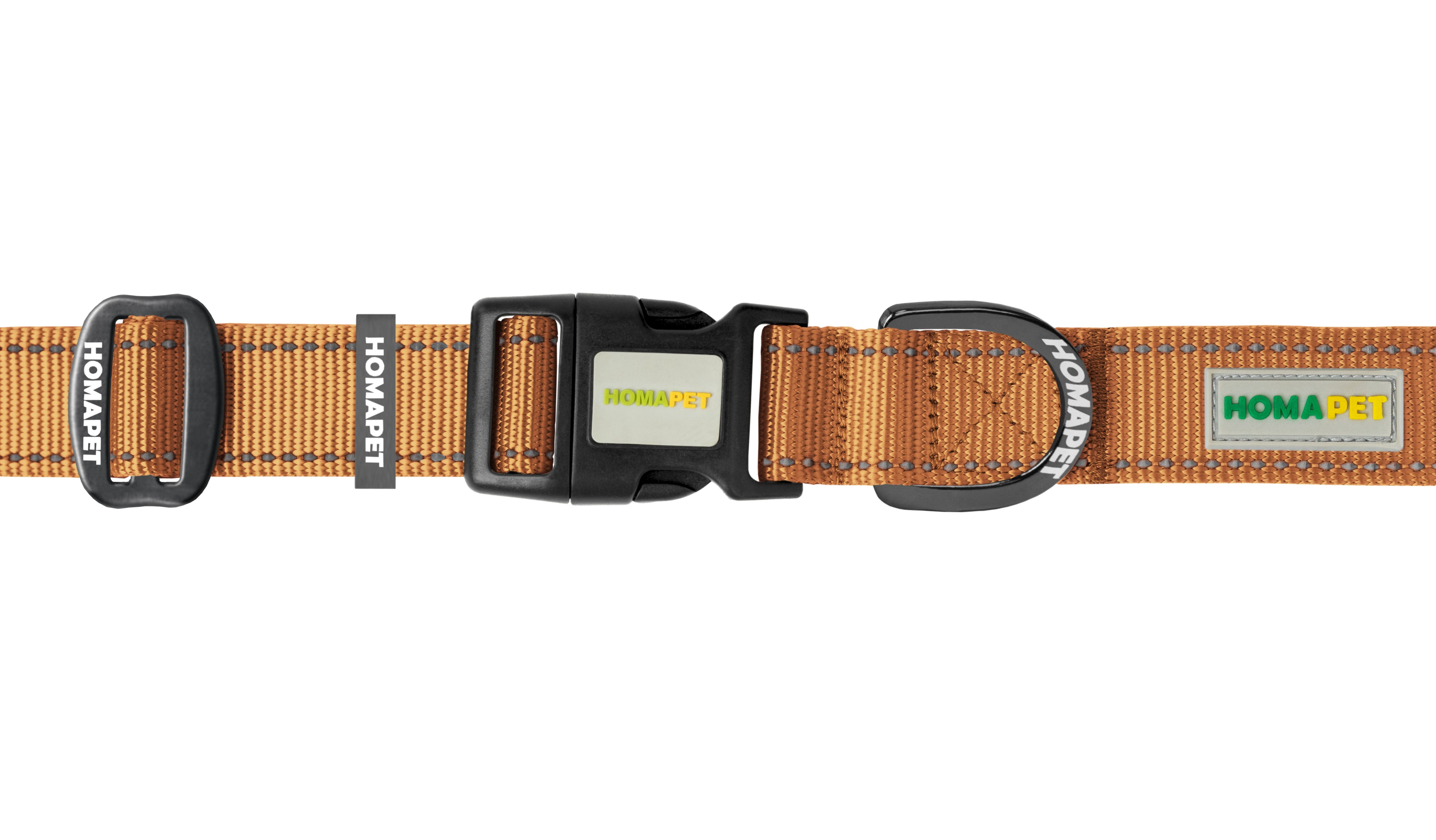 Copper Brown Nylon Dog Collar