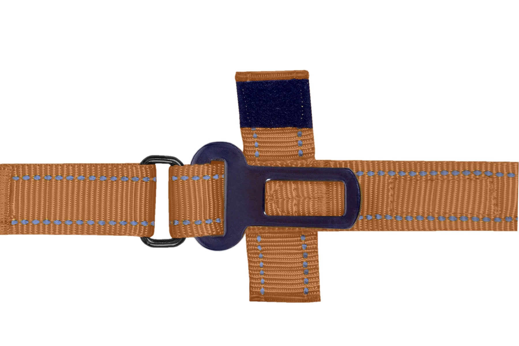 Copper Brown Nylon Adjustable Bungee Dog Leash