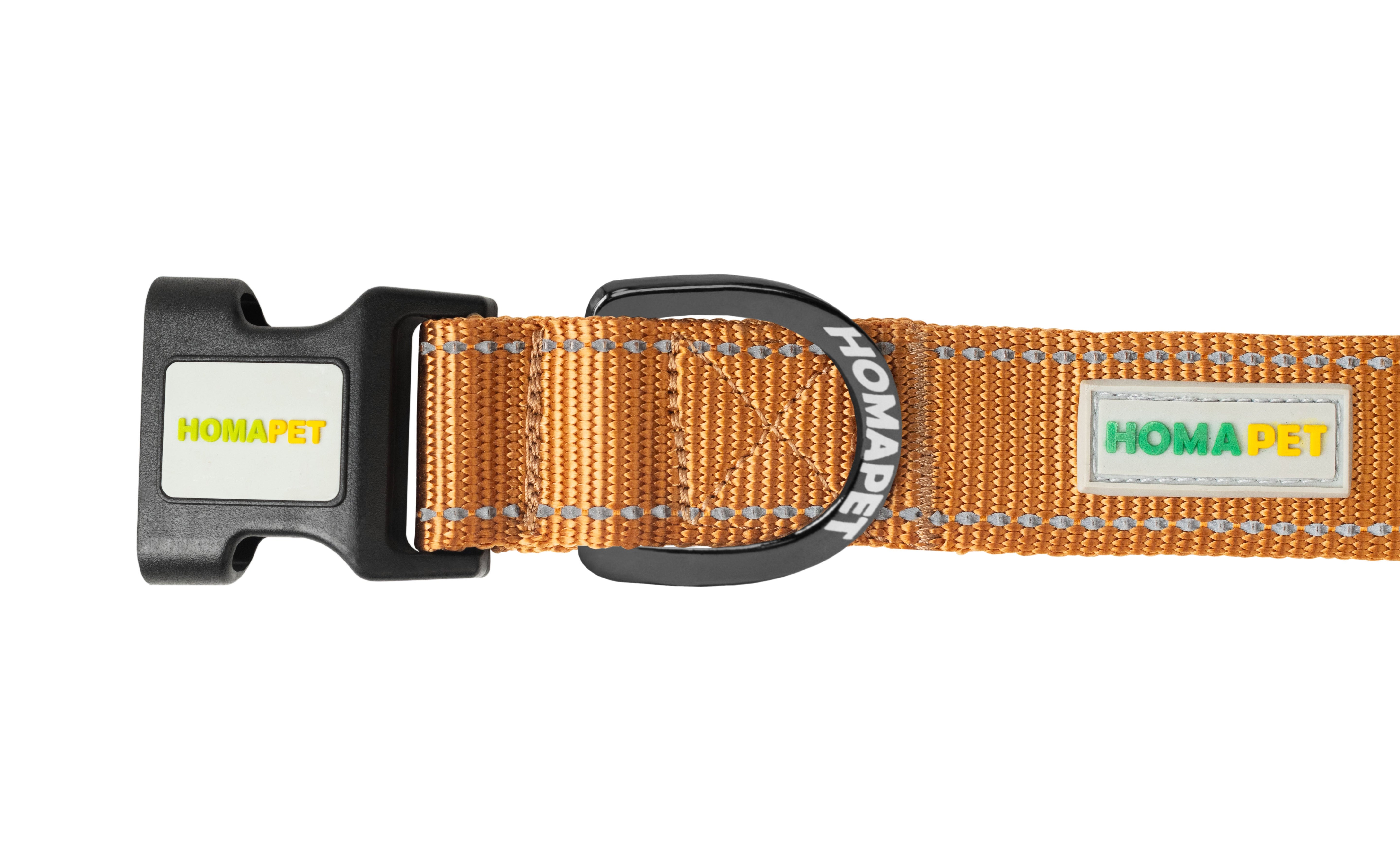 Copper Brown Nylon Dog Collar