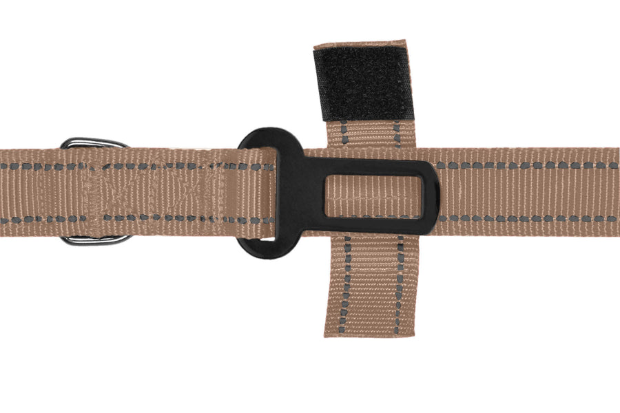 Copper Brown Polyester Full Bungee Dog Leash