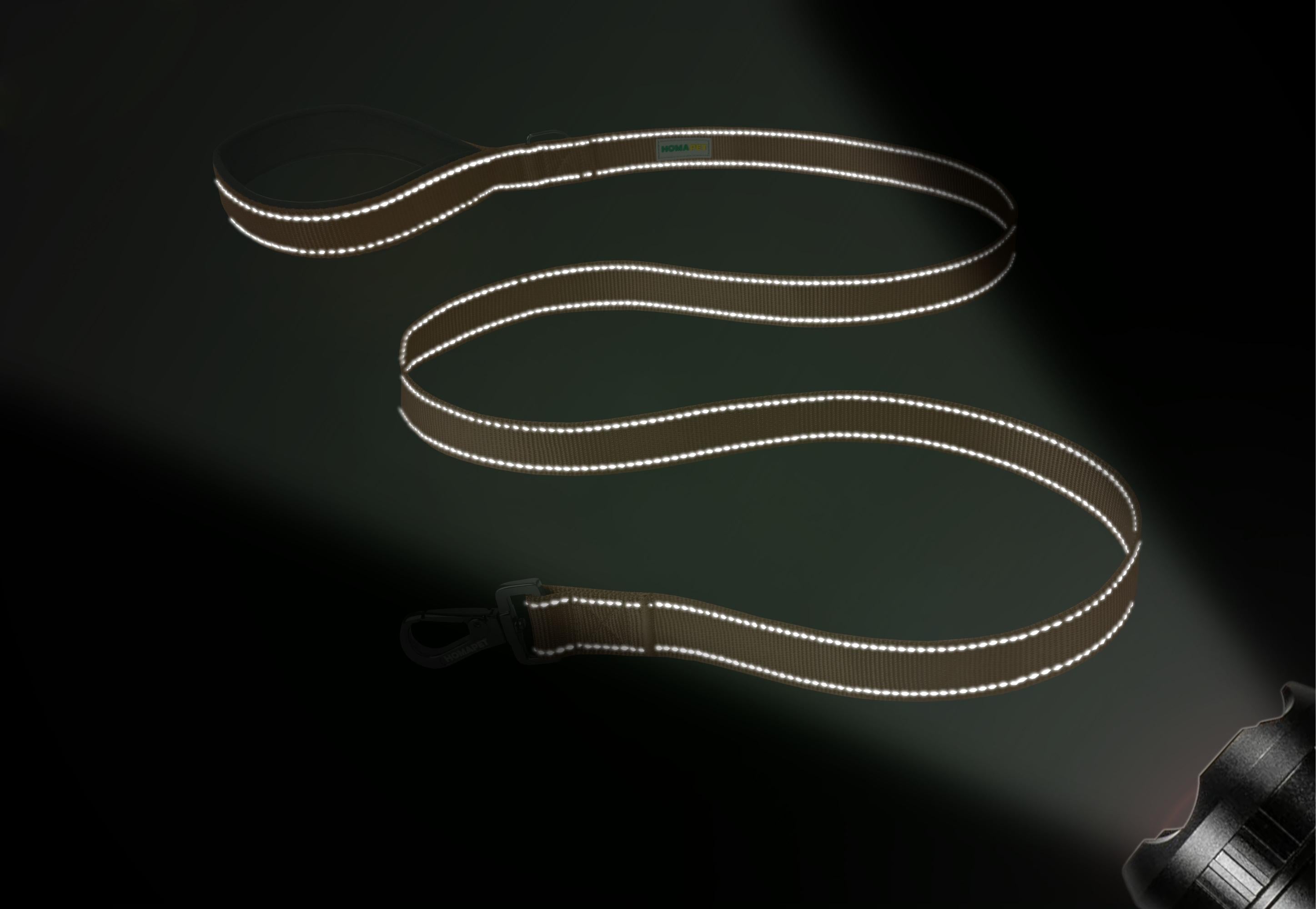 Copper Brown Nylon Dog Leash