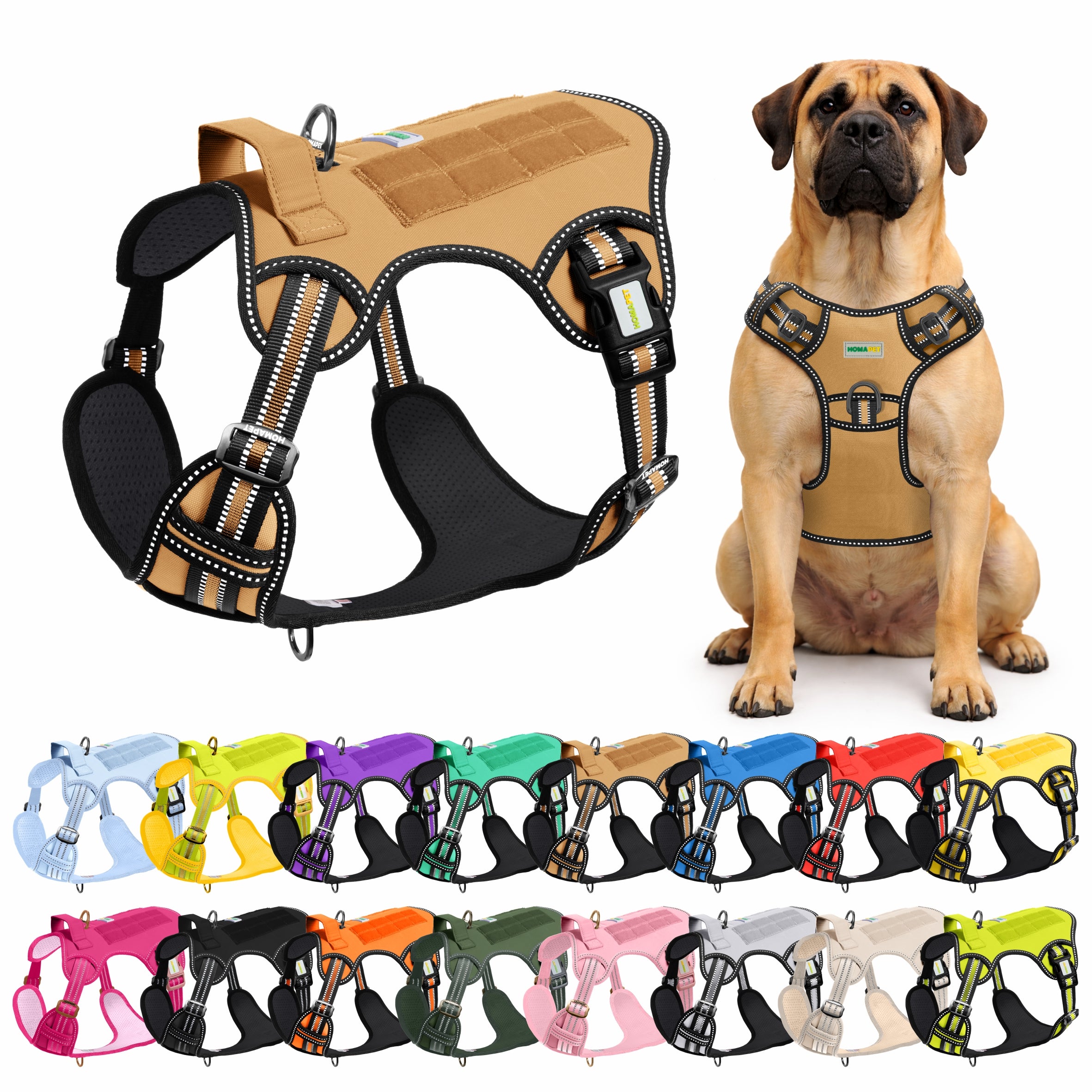 Copper Brown Tactical Dog Harness