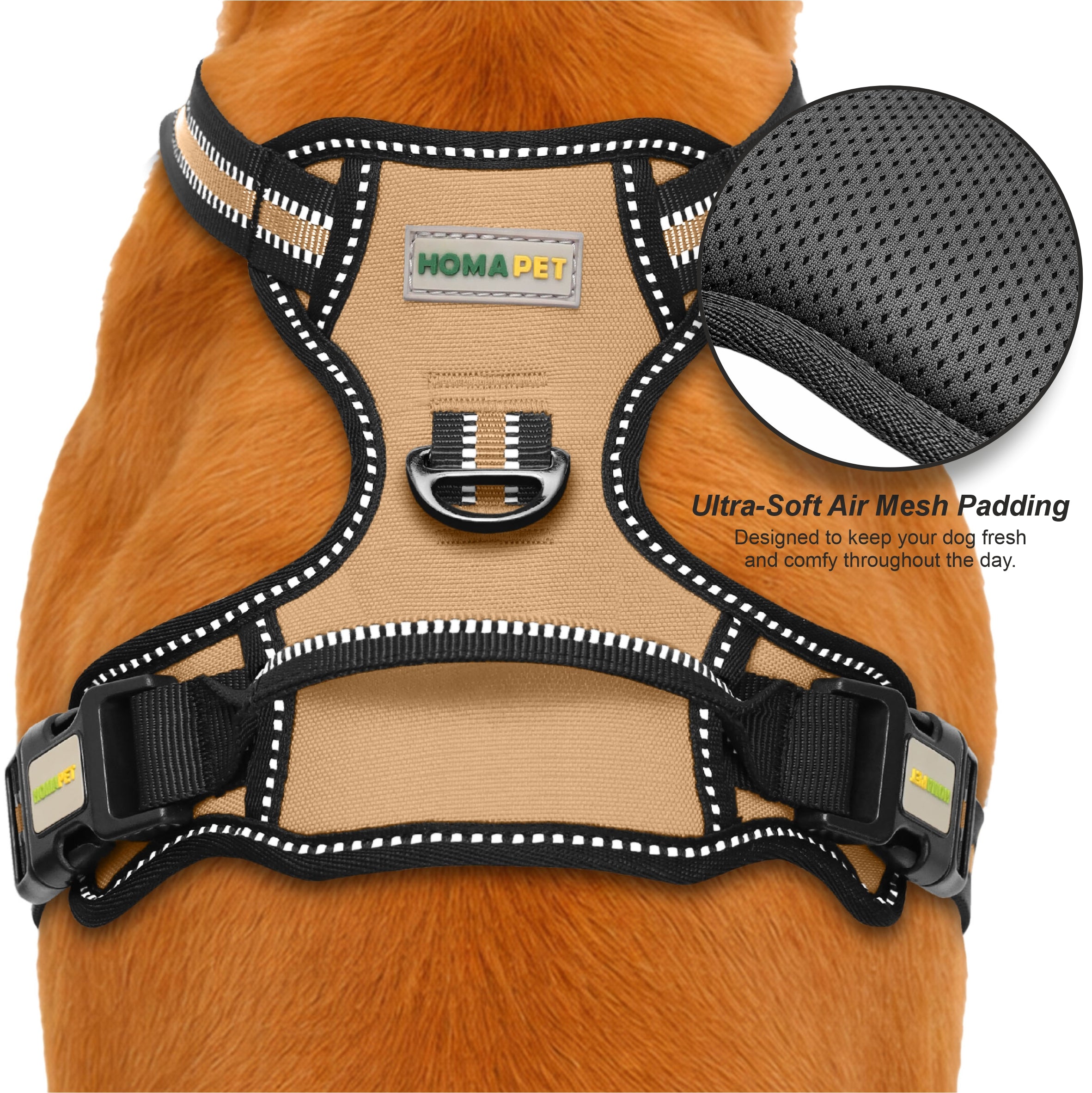Copper Brown No Pull Dog Harness