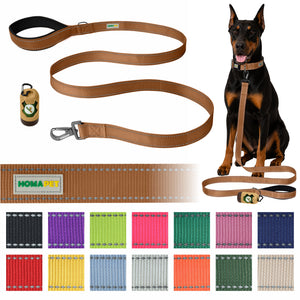 Copper Brown Nylon Dog Leash
