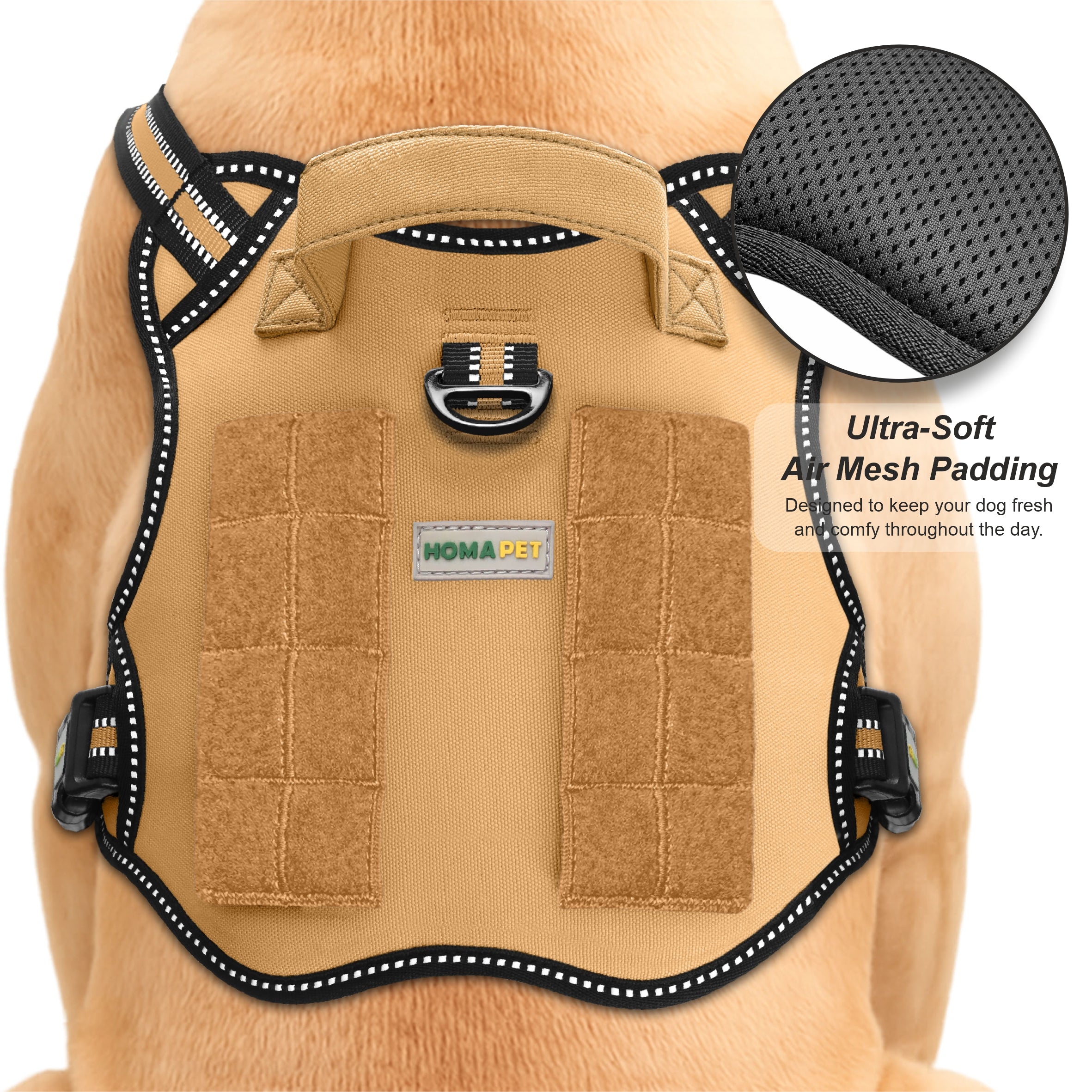 Copper Brown Tactical Dog Harness