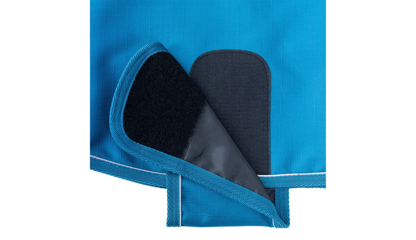 Sodalite Blue Coastal Dog Coat with Polyester Lining