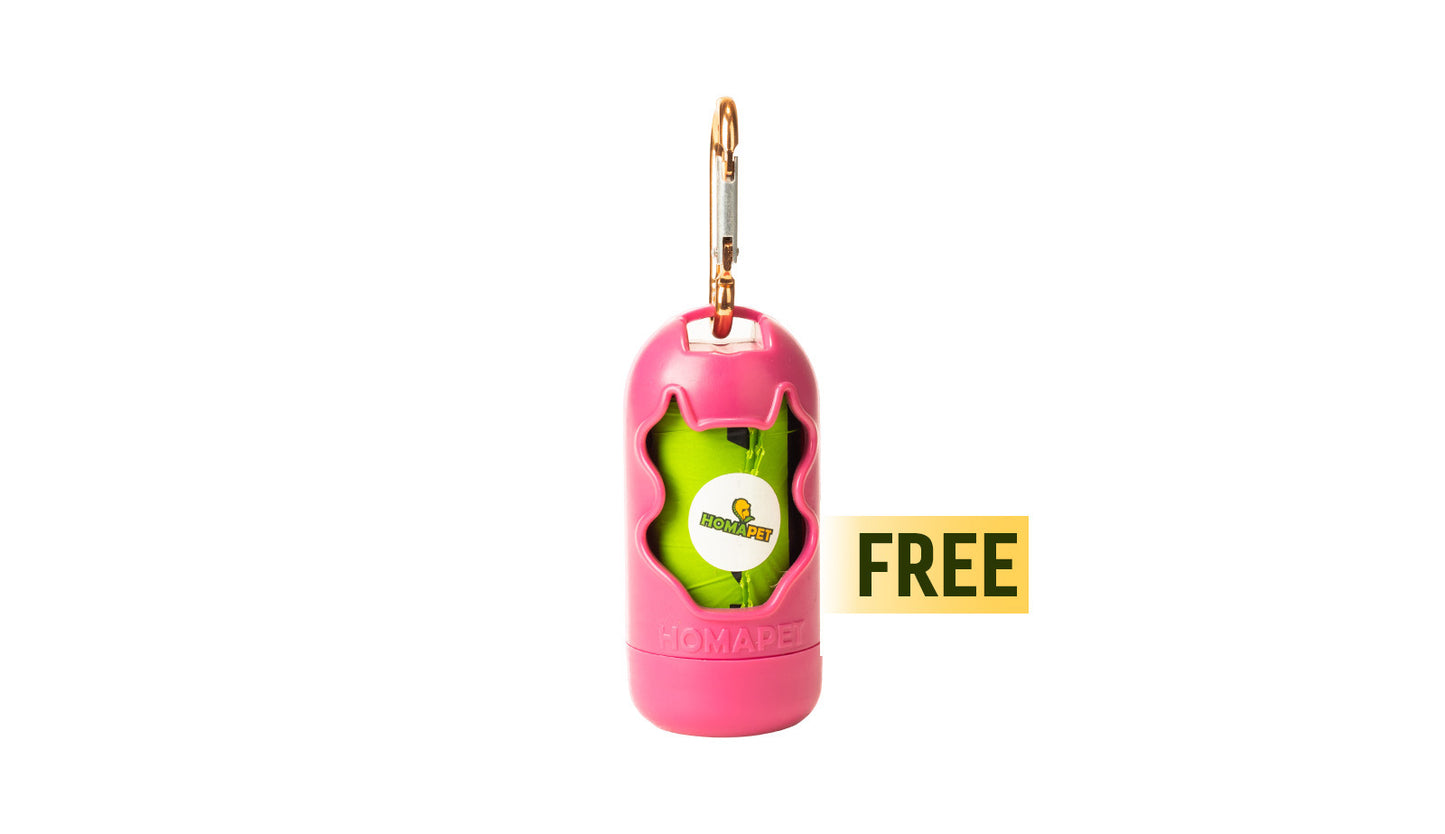 Pink Polyester Full Bungee Dog Leash