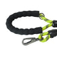 FS Green - Black Braided Polyester Reflective Dog Rope