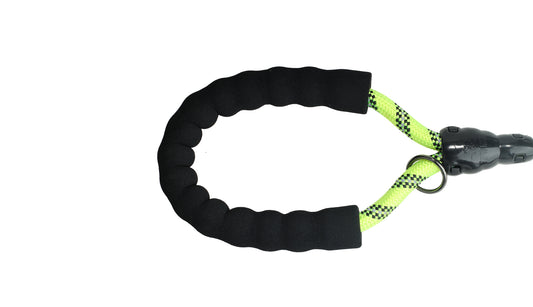 FS Green - Black Braided Polyester Reflective Dog Rope